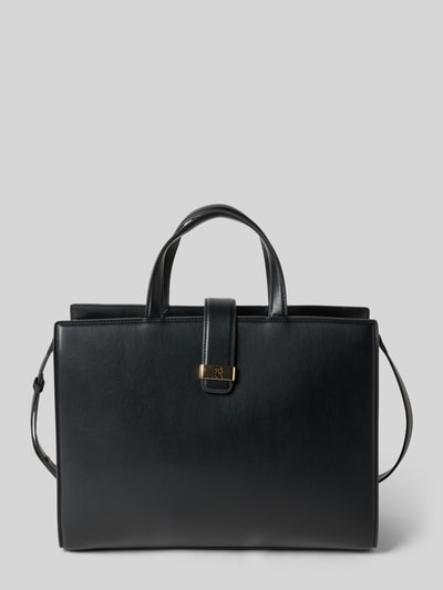 Tommy Hilfiger Schoudertas in leerlook, model 'HERITAGE SATCHEL' Zwart - 2