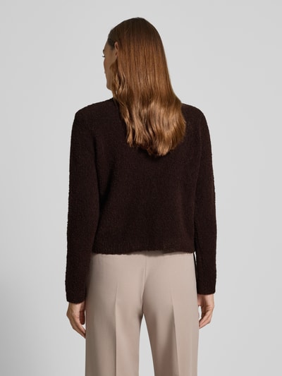 Rich & Royal Strickjacke mit Knopfleiste Dunkelbraun 5