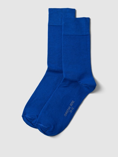 Christian Berg Men Socken mit Label-Details Royal 1