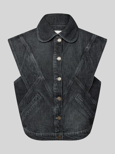 Bash Jeansgilet met strookzakken, model 'MAX' Antraciet - 2