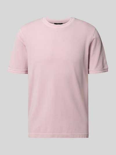 Produktfoto, T-Shirt mit Rundhalsausschnitt Modell 'LAO' von CINQUE in hellrosa, aus Baumwoll-Elasthan-Mix, Regular Fit, weiche Textur