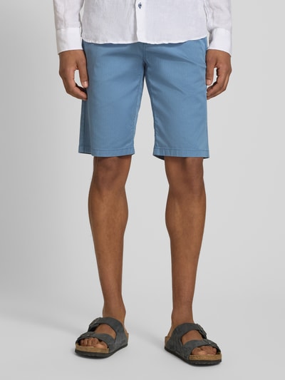 Tom Tailor Szorty chino o kroju slim fit z mieszanka bawełny Niebieski 4