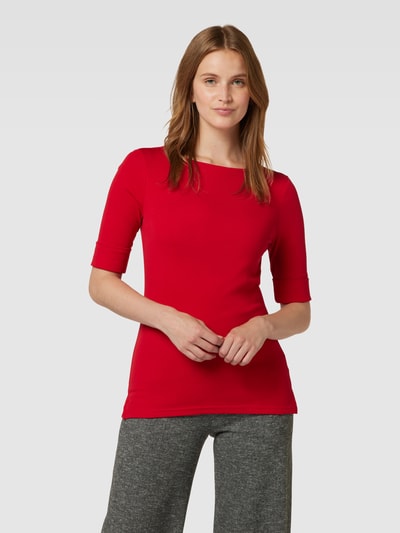 Lauren Ralph Lauren Longsleeve mit U-Boot-Ausschnitt Modell 'JUDY' Rot 4