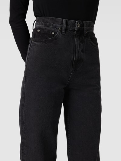 ROTATE Regular Fit Jeans aus Baumwolle Black 3