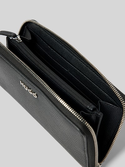 HUGO Portemonnaie mit Label-Detail Modell 'CHRIS' Black 3