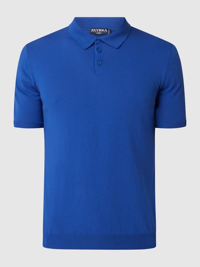 Zeybra Katoenen poloshirt  Koningsblauw - 2