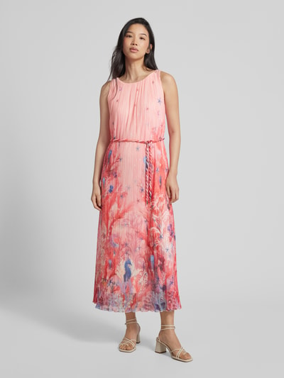 Marc Cain Maxi-jurk met all-over motief Abrikoos - 4