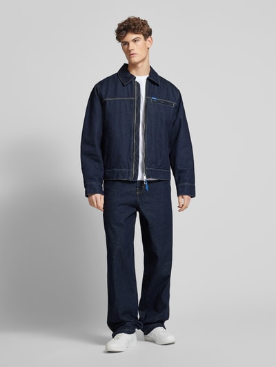 Hugo Blue Jeansjacke mit Reißverschluss Dunkelblau 1