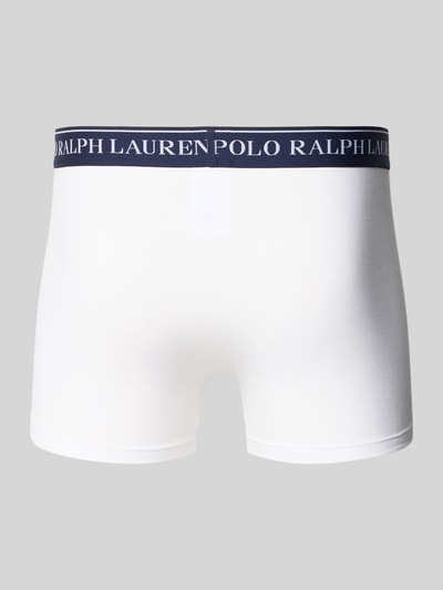 Polo Ralph Lauren Underwear Trunks mit elastischem Logo-Bund im 5er-Pack Blau Melange 3