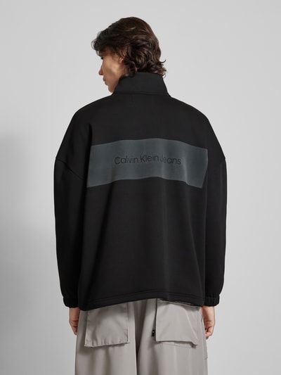 Calvin Klein Jeans Sweatshirt mit Stehkragen Modell 'COLORBLOCK' Black 5