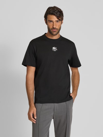 Lacoste Regular Fit T-Shirt aus reiner Baumwolle Black 4
