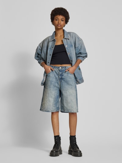 G-Star Raw Trucker Jacket mit Leistentaschen Modell 'Long Drifter' Hellblau 1