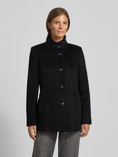 Fuchs Schmitt Wollmantel mit Stehkragen Black 4