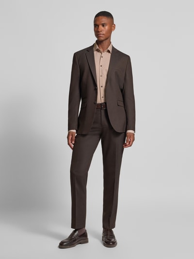 OLYMP Level Five Slim fit zakelijk overhemd met kentkraag Zand - 1