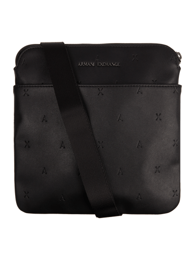 ARMANI EXCHANGE Umhängetasche mit perforiertem Logo-Muster Black 2