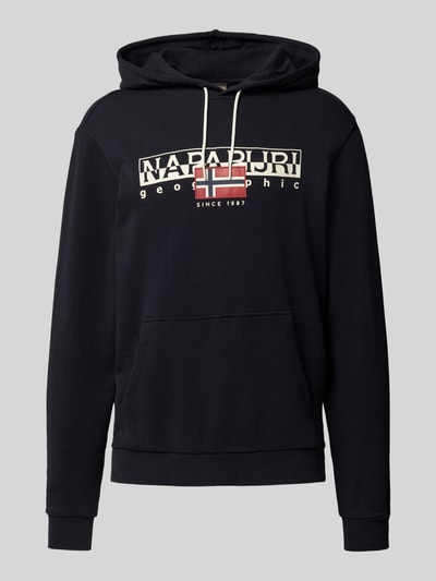 Napapijri Hoodie mit Label-Print Modell 'AYLMER' Black 2