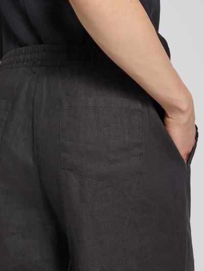 Christian Berg Woman Wide Leg Stoffhose mit Tunnelzug Black 3