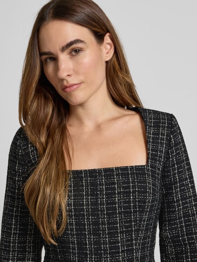 Guess Mini-jurk met vierkante hals, model 'SANDRA' Zwart - 3