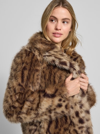 PETITE M. Jack met imitatiebont Middenbruin - 3