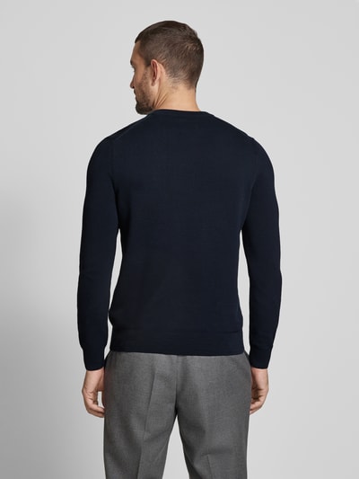 Marc O'Polo Regular Fit Pullover aus reiner Baumwolle  Dunkelblau 5