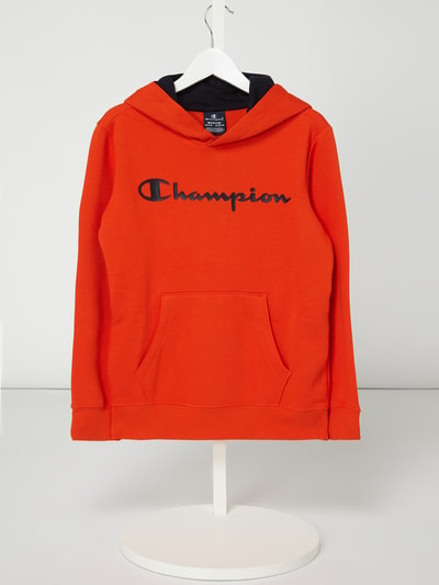 CHAMPION Bluza z kapturem z nadrukiem z logo Czerwony 1