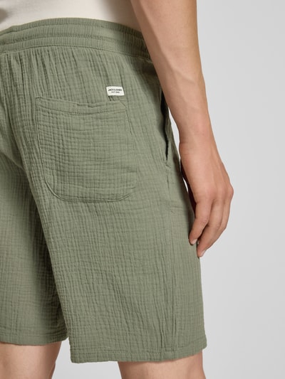 Jack & Jones Regular Fit Shorts mit elastischem Bund Modell 'JAIDEN' Schilf 3