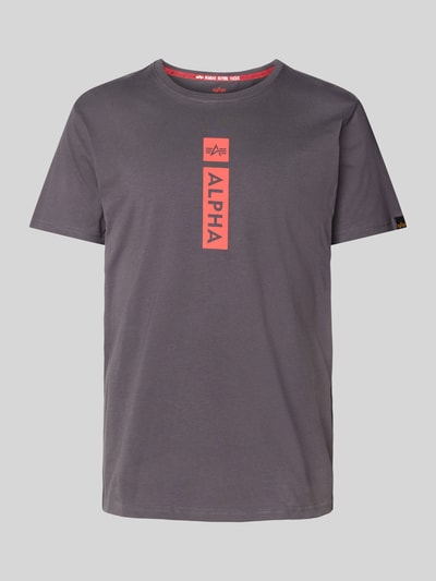 Alpha Industries T-shirt van zuiver katoen Antraciet - 2