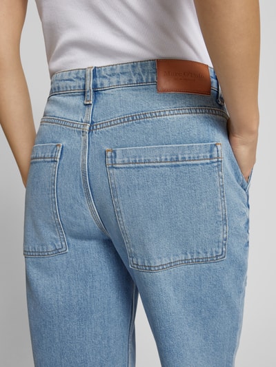 Marc O'Polo Cropped Boyfriend Jeans aus Baumwoll-Mix Modell 'IVA' Hellblau Melange 3