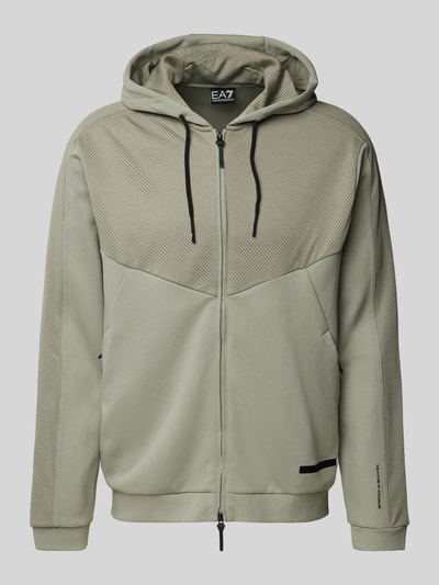 EA7 Emporio Armani Sweatjacke mit Kapuze Mint 1