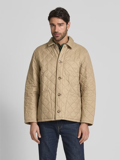 Barbour Gewatteerd jack met steekzakken, model 'Tyne Liddesdale' Zand - 4