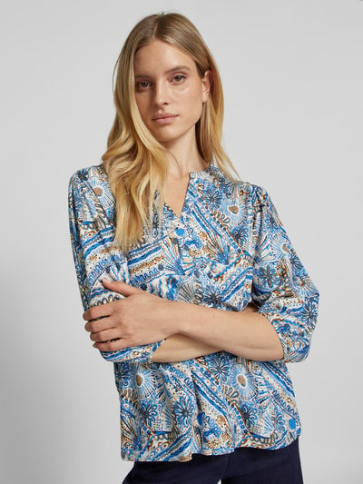 Soyaconcept Regular fit blouse van viscose met 3/4-mouwen, model 'FATANA' Lichtblauw - 3