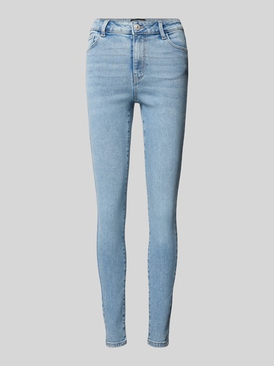 Pieces Skinny Fit Jeans aus Baumwoll-Mix Modell 'DANA' Hellblau 2