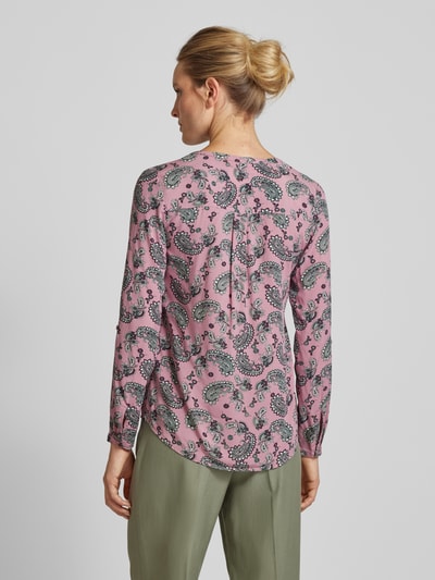 Christian Berg Woman Blouse van viscose met paisleymotief Oudroze - 5