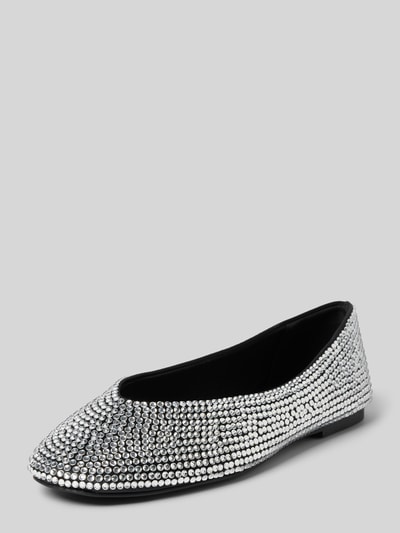 Steve Madden Ballerina's met strass-steentjes, model 'DARTS' Zwart - 1