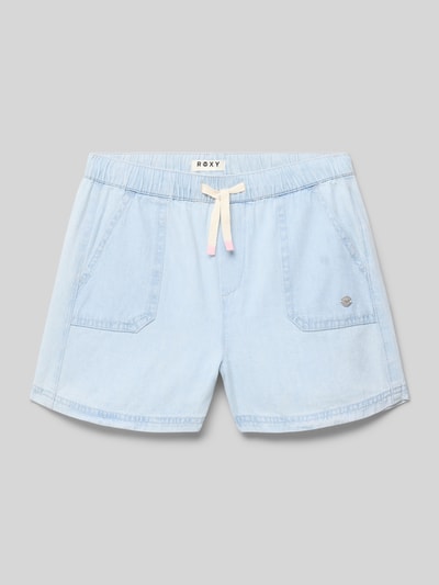 Roxy Szorty jeansowe z elastycznym pasem model ‘CALL ON ME’ Jasnoniebieski 1