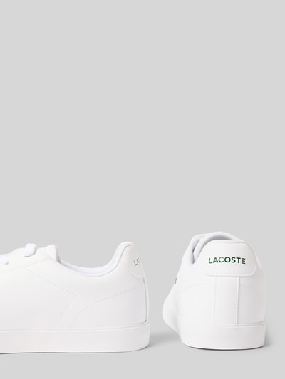 Lacoste Sneakersy niskie z mieszanki skóry Biały 2