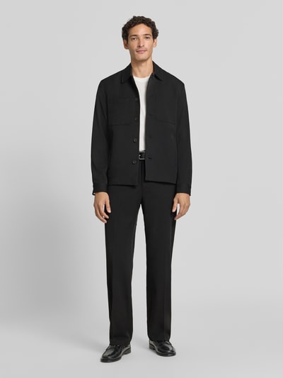 Les Deux Spodnie garniturowe z kantami model 'Como Solid Slack Pants' Czarny 1
