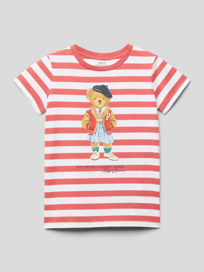 Polo Ralph Lauren Kids T-Shirt mit Streifenmuster Weiss 1