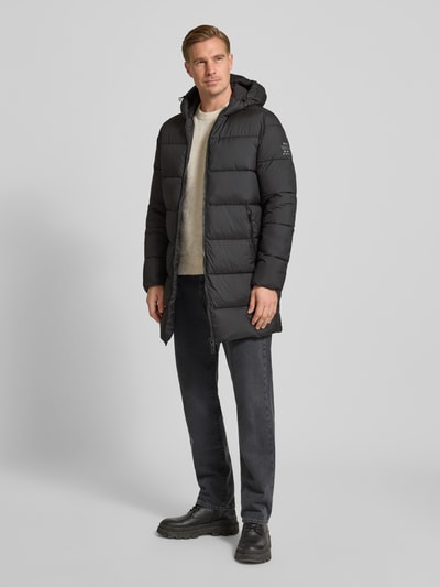 ECOALF Steppjacke mit Zweiwege-Reißverschluss Modell 'VINTAGE' Black 1