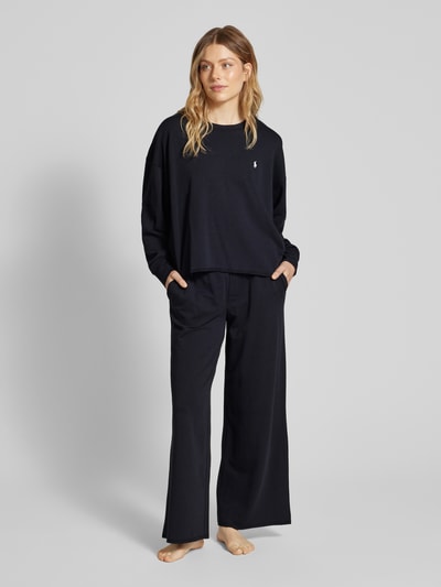 Polo Ralph Lauren Pyjama mit Label-Stitching Black 1