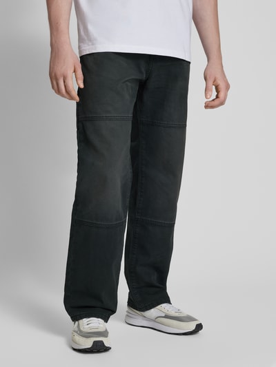 REVIEW Regular Fit Chino mit Eingrifftaschen Black 4
