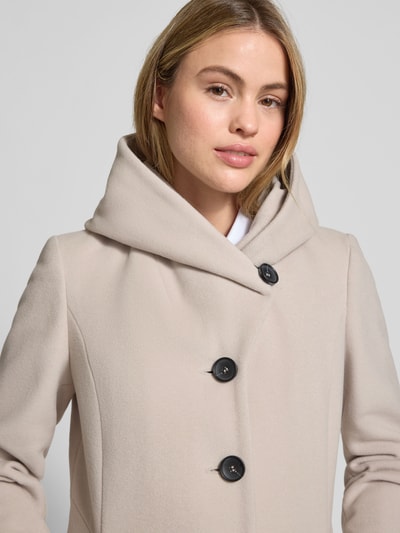 Milo Coats Lange wollen jas met kasjmier, model 'BELLA' Beige - 3