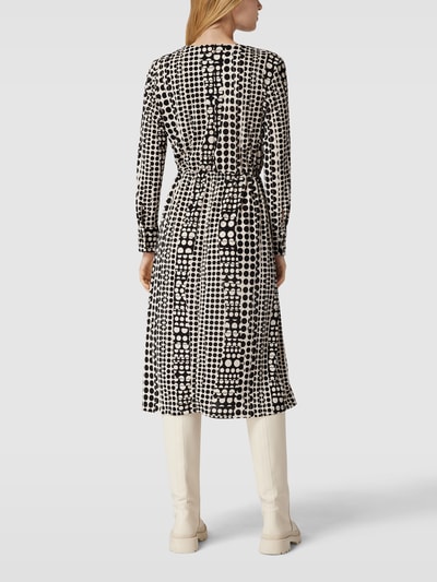 Marc Cain Blousejurk met all-over motief Zwart - 5