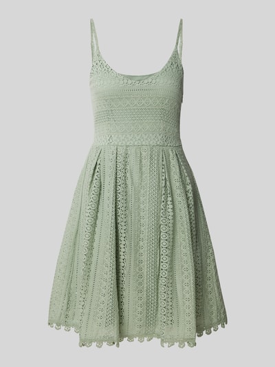 Only A-Linie Spitzenkleid aus reiner Baumwolle Modell 'HELENA' Schilf 2