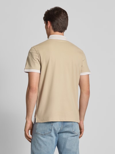 Tom Tailor Regular Fit Poloshirt aus Baumwoll-Mix Beige 5