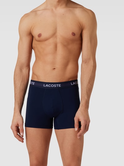 Lacoste Obcisłe bokserki z elastycznym paskiem z logo w zestawie 3 szt. Jasnoniebieski 1