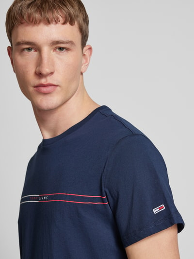 Tommy Jeans T-Shirt mit Label-Print Marine 3