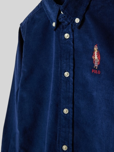 Polo Ralph Lauren Kids Regular Fit Cordhemd mit Button-Down-Kragen Marine 2