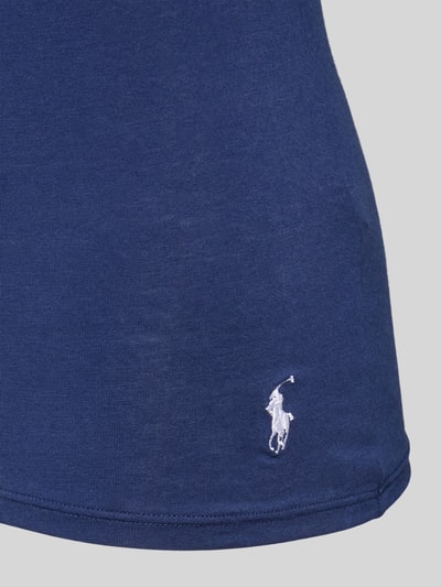 Polo Ralph Lauren Pyjama-Oberteil mit Logo-Stitching Dunkelblau 2