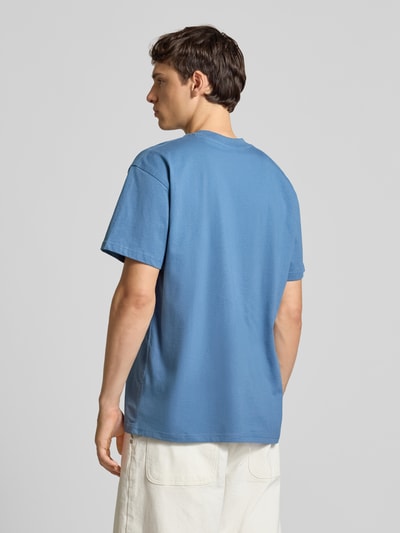 Carhartt Work In Progress T-shirt z wyhaftowanym logo Niebieski 5